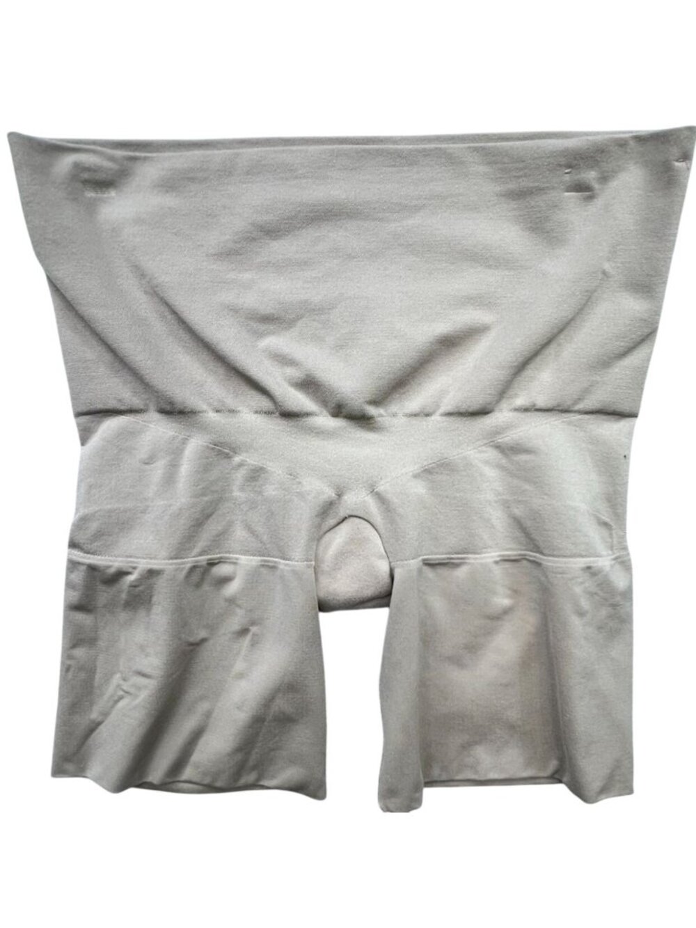 ASSETS by SPANX Women's High-Waist Shapewear Shorts Stretch Size 1X Beige Solid